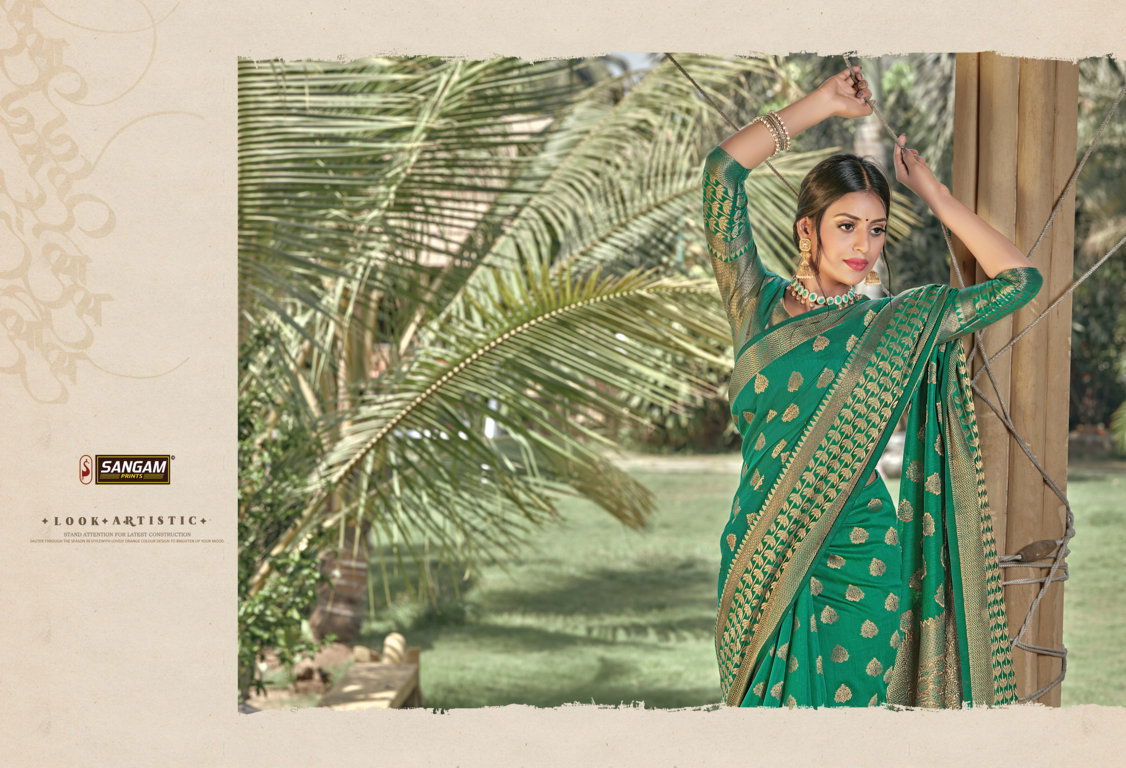 Sangam Vartika Latest Fancy Cotton Handloom Sarees Collection